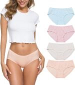 Wealurre Cotton Bikini Women's Breathable Panties Seamless Comfort Underwear