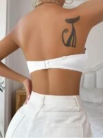Women's Solid Color Strapless Bra