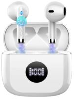 Wireless Earbuds, Bluetooth 5.3 Headphones in Ear with 4 ENC Noise Cancelling Mic, Bluetooth Earbuds 40H Playtime, HiFi Stereo Deep Bass Wireless Earphones, IP7 Waterproof, USB-C Fast Charge