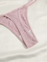 7packs Ribbed Knit Sexy Thongs