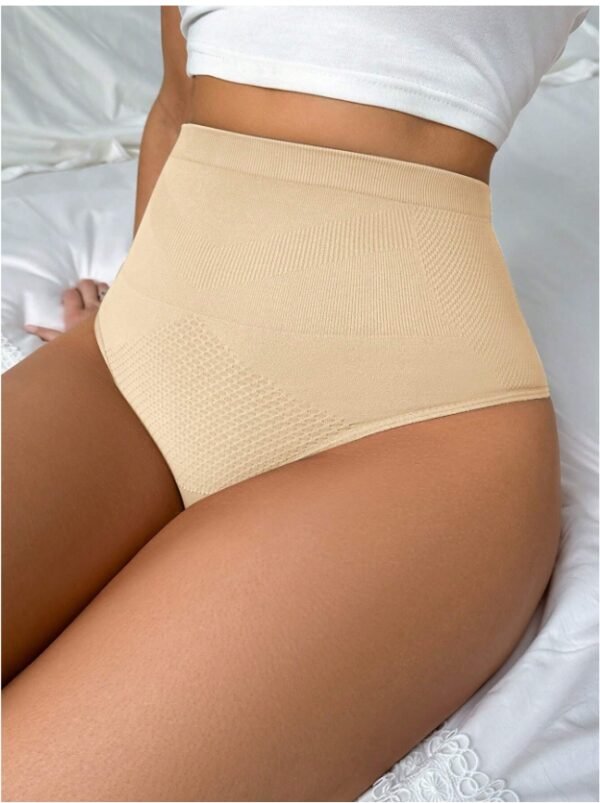 Women's White High Waist Tummy Control Body Shaping Panties, Single Pack