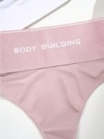 Letter Graphic High Waisted Shapewear Panty