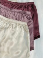 3pcs Solid Cami Top & Shorts PJ Set / Pajama Set